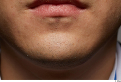 Face Mouth Skin Man Asian Slim Studio photo references